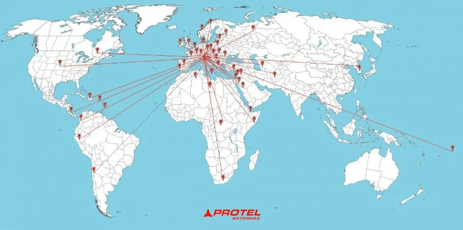 Protel antennas in the world